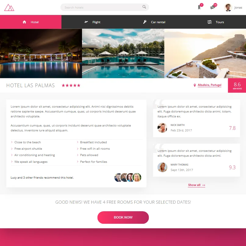 Vue desktop complète