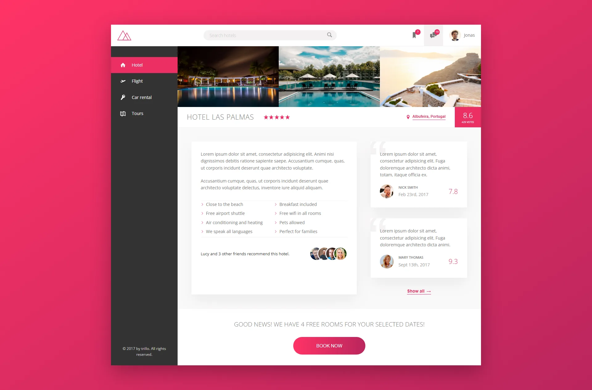 Aperçu du site Trillo